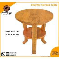CT Teak Furniture Jati / Teak Wood Chantik Terrace Table Solid Top ~ 100% Solid Teak Wood