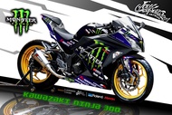 สติ๊กเกอร์แต่งลายรถ KAWAZAKI NINJA 250/300 ลาย Monster