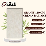 GRANIT 120X60 COVE CREMA BALLOCI GLAZED POLISHED / GLOSSY MEJA DAPUR