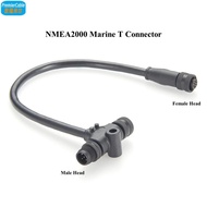 NMEA2000 Marine T Connector Cable IP67 MultiPort M12 3 Way Tee Splitter Backbone Drop Cable for Garm