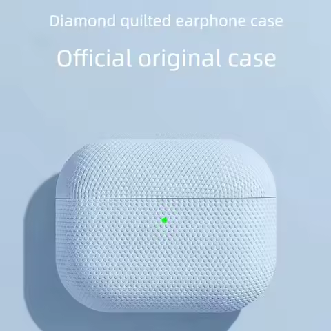 Diamond Leather Case For Airpods Pro 3 Case Luxury Artificial Leather All Inclusive Case