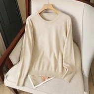 Plus Size 1XL-4XL Autumn Winter Basic Warm Women Knit Sweater Top Long Sleeves Fall Clothes