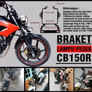 {Bayar ditempat} Braket lampu Pesek CB150R Streetfire 7 inch CNV Breket Variasi Modifikasi Lampu Mot