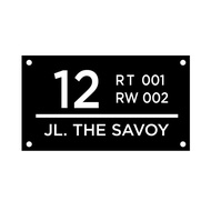 Choice - Embossed Acrylic House Number 30X17Cm Acrylic House Number