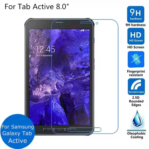 Tempered Glass For Samsung Galaxy Tab Active 5 4 Pro 3 2 8.0 Active3 T570 T575 Active2 T390 T395 Tab