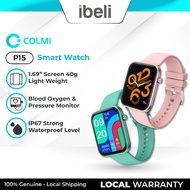 COLMI P15 1.69 inch Smart Watch Men Full Touch Fitness Tracker IP67 waterproof Smartwatch SpO2