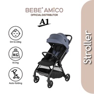 Bebe Amico Compact & convenience Auto-Folding Stroller A1 - New Born to 22kg