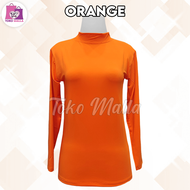 Manset Dalaman Kebaya Lengan Panjang Wanita Polos Bahan Spandek Balon Licin Daleman Perempuan Warna 