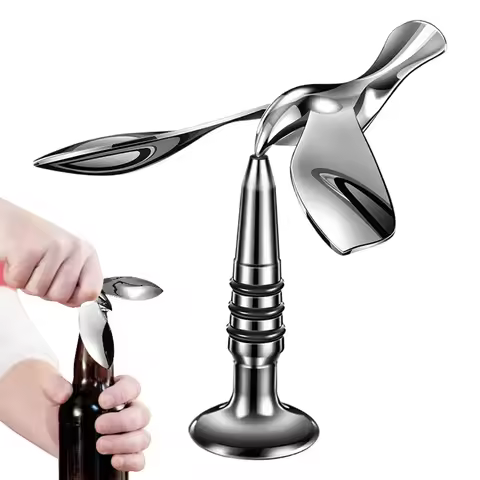 Flying Bird Beer Bottle Opener Floating Balance Bird zinc alloy Jar Opener Bird Flying Bird table de