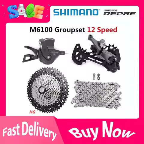 SHIMANO DEORE M6100 1x12 Speed derailleur Groupset MTB Mountain Bike M6100 shifter Rear Derailleur S