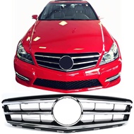 Sport Bumper Grille Compatible with 2008-2014 Mercedes Benz W204 C-Class C250 C300 C350 Sport Sedan 