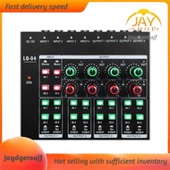 [Jaydgeroajf]Sound Card Recording Interface 4-Channel Headphone Amplifier 4-Channel Mixer for PC Min