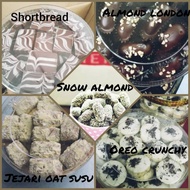 biskut raya set combo 5 (almond london ,shortbread  ,jejari oat ,oreo cookies ,snow almond )