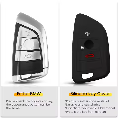 KEYYOU Silicone Key Case Cover For BMW 525li F15 F16 F48 F85 G30 G11 M 2018 X1 X3 X4 X5 X6 35i 50i K