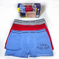 FAVORITE 3 pcs Boxer Remaja laki-laki agree kids box kotak CD