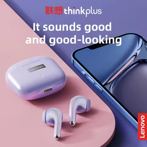 Lenovo LP40 Bluetooth 5.0 TWS Wireless Earbuds 13mm Dynamic Driver ENC Noise Cancelling 22H Battery 