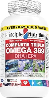 Principle Nutrition Complete Omega Triple 3-6-9 Softgel, 150 Count