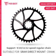 PASS QUEST 3mm offset Chainring For SRAM Force Red 8 Nails Crankset 9/10/11/12 Speed Chains  Round N