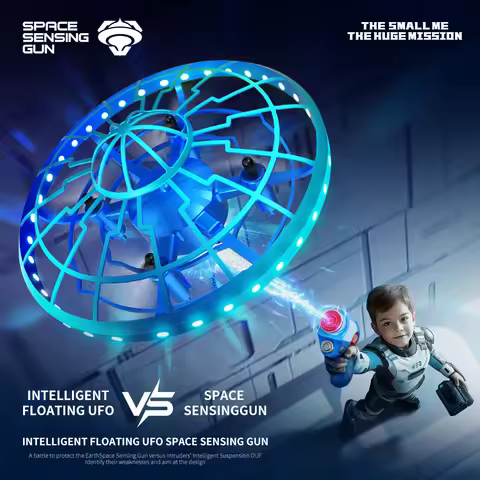 2025 New Gift Kids Toys UFO Drone Fly Helicopter Infraed Hand Sensing Induction RC Aircraft Upgrade