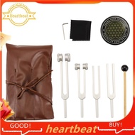 [Hot-Sale] Tuning Fork Set 128Hz 256Hz 512Hz 432Hz with Activator for Healing,Sound Therapy,Keep Bod