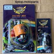 MODENAS KRISS 110 OLD KRISS 1 KRISS 2 CT110 RACING IGNITION COIL AND SPARK PLUG PLUG COIL RACING BEE