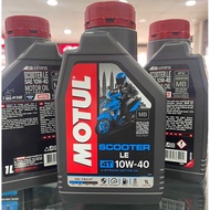 MOTUL SCOOTER LE 4T 10W40 HC-TECH MINYAK HITAM ENGINE OIL MOTOR 1LITER 10W 40 10W-40