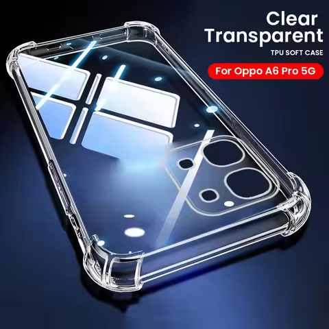 Shockproof Clear Silicone Soft Case For Oppo A6 Pro 5G 4G CPH2781 CPH27899 6.57" Phone Cases Cover O