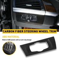 Carbon Fiber Sticker Auto Headlight Switch Trim For BMW 3 Series E90 2005-2012 Car Interior Accessories High-quality for