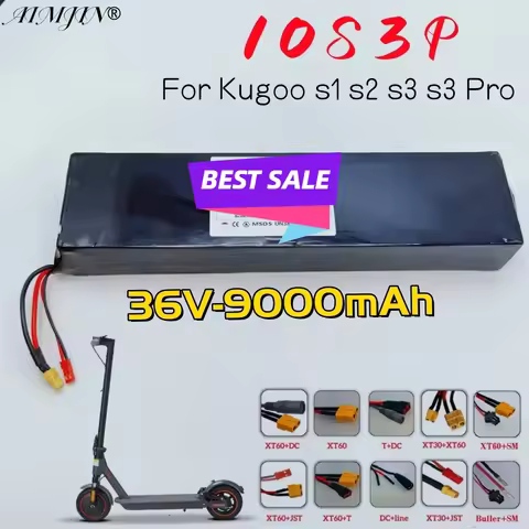 36V 9000mAH 10S3P For AOVO AOVOPRO Kamukai And SmartOne Electric Scooter battery pack