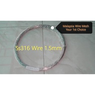 SS316 Stainless Steel Wire Soft Tie Wire 1.5mm
