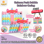 IPad 7 8 9 10.2 2019 2020 2021 Softcase Unicorn Bubble Pop It Case Casing Anak Lucu Standing