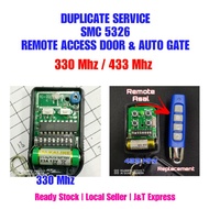 Service Duplicate Remote Control Access Door / Servis Auto Gate Garage SMC 5326 330 Mhz 433 Mhz Clon