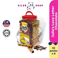 Julie's Love Letters Biscuit Stick Chocolate Cream 18g x 32pkts