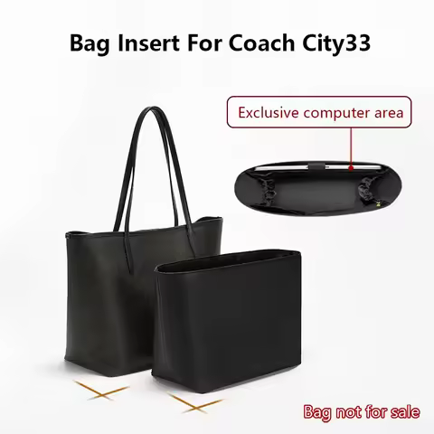 Nylon bag insert for Coach city33 tote bag Waterproof Bag Organizer Insert laptop Storage Bag Suppor