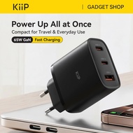 KiiP Charger Adapter G65W Wall Charger Adaptor GaN 65W Fast Charging Charger Head Mini Compact Trave