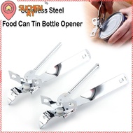 SUCHENMY Food Can Opener, Stainless Steel Manual Tin-Opener, Practical Multifunctional Bottle Opener