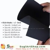 SỈ Giấy đen A3 / A4 / A5 - 100 TỜ giấy mỹ thuật màu đen 240gsm - SUGI ART SHOP