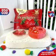 Fruit slime/slime fruit with new packaging plus extra topping And clay by kado.idn