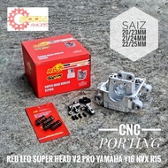 RED LEO Y16 R15 NVX V3 SUPER HEAD CNC 20/23MM 21/24MM 22/25MM SUPERHEAD YAMAHA Y16ZR R15 MT15 NVX155