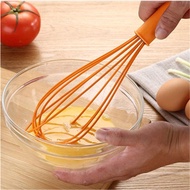 Silicone Egg Cooking Eggbeater Foamer Wisk Cooking Blender + PP Comfortable Handle Kitchen Baking Tools Egg Mixer Whisk Cream