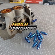 TITANIUM BOLT AIR NEPEL CALIPER AND MASTER TOKICO BREMBO TITANIUM AIR NEPEL BOLT TITANIUM BOLT AIR D