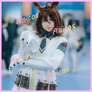 NEW Uma Musume Pretty Derby Agnes Tachyon Cosplay Costume Set Halloween