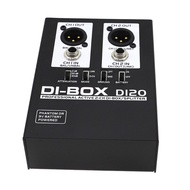 Fir 2 Channel Active DI BOX Direct Injection Box for Live Studio Application
