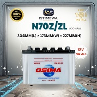 OSIMA 90D31R / 90D31L N70Z/ZL Wet Car Battery | Bateri Kereta | Toyota Hilux 4x4, Isuzu, Mitsubishi