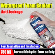 Keselamatan bebas formaldehid Pu foam spray waterproof 750ml kapasiti besar spray foam polyurethane 
