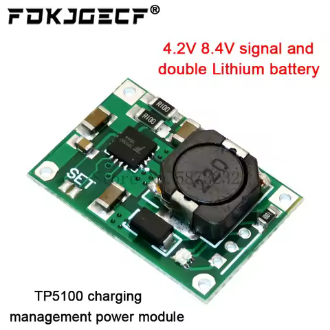TP5100 charging management power supply module board TP5000 1A 2A compatible with 4.2V 8.4V single a