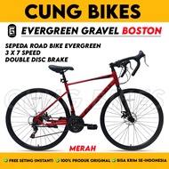 Sepeda Roadbike EVERGREEN RAPIER 208 R 700C Road Bike frame Alloy 2 x 8 Speed