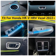 Car Handle Bowl Armrest Window Lift Rear Air AC Vent Warning Light Cover Trim Accessories Interior For Honda HR-V HRV Vezel 2022