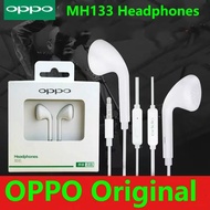 Original Oppo headset 3.5mm With MIC MH133 Headphone for oppo R7S R9 R11 R15 R17 F1S F3 F5 F7 A3S AX5 A5 AX7 Earphone