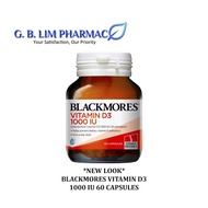 BLACKMORES VITAMIN D3 1000IU 60 CAPSULES ONE BOTTLE (EXP: 9-AUG-2025 )